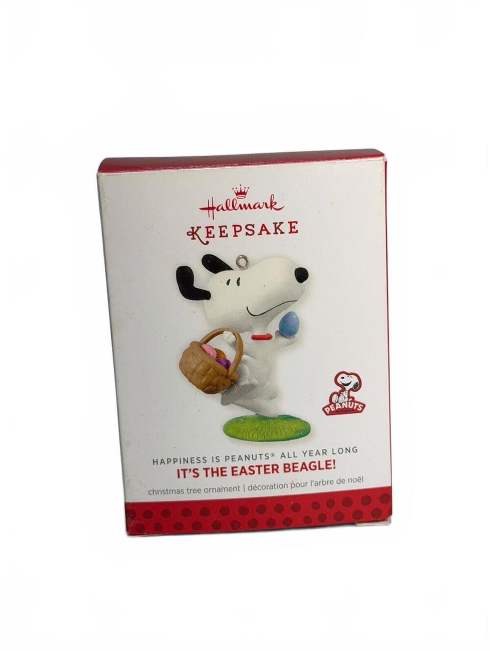 Hallmark Ornament - "IT'S THE EASTER BEAGLE" HAPPINESS IS PEANUTS -2-27-55